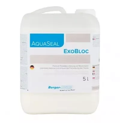 Однокомпонентный изолирующий грунтовочный лак на основе акрилатных полимеров «Berger Aqua-Seal ExoBloc» 5л - Интернет-магазин напольных покрытий, Екатеринбург