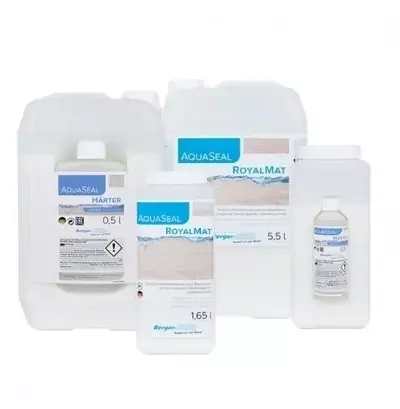 Суперматовый двухкомпонентный лак для паркета и пробки «Berger Aqua-Seal RoyalMat» 5,5л - Интернет-магазин напольных покрытий, Екатеринбург